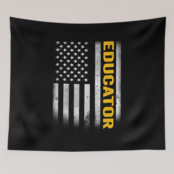 Item preview, educator Dad American Flag, Vintage USA educator American Flag, educator Dad Mens Womens Girls Christmas Fathers Day Gift designed and sold by xlnv.
