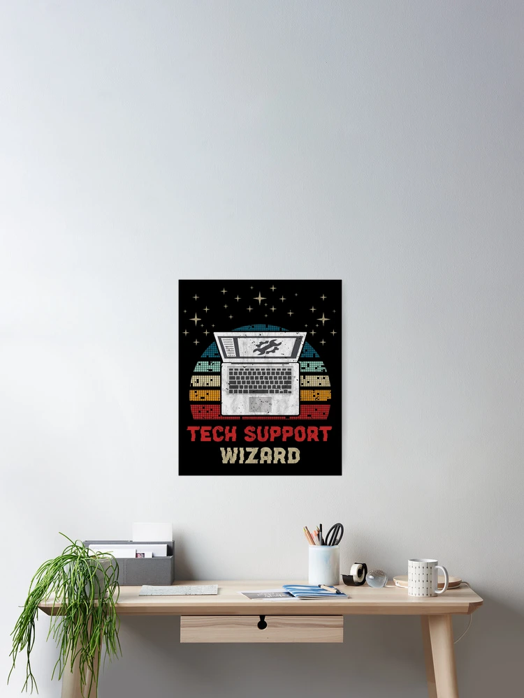 Thumbnail 2 of 3, Poster, Computer Tech Support Retro designed and sold by SphereZones.