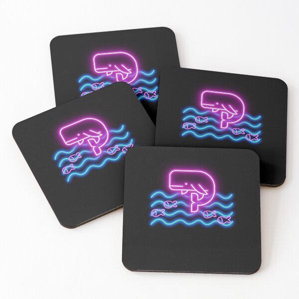Item preview, Neon Postcards Neon Print Whale designed and sold by imhae.
