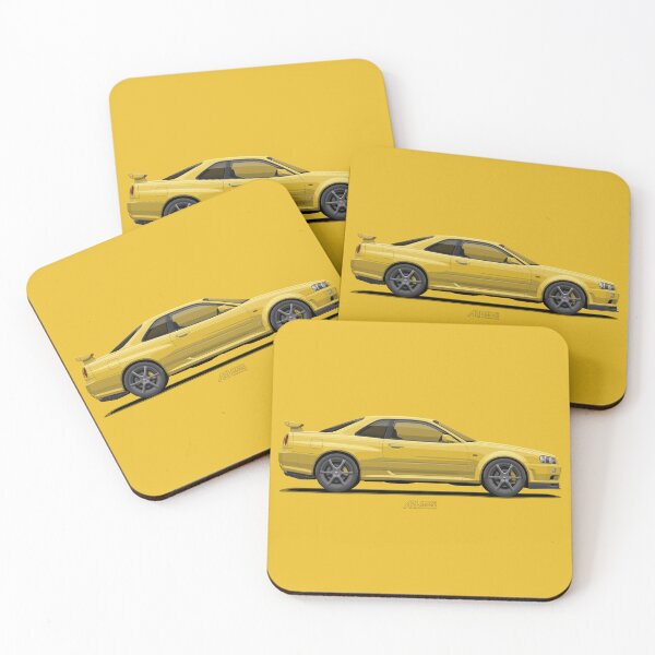 Item preview, Skyline GTR R34 Yellow designed and sold by ARVwerks.