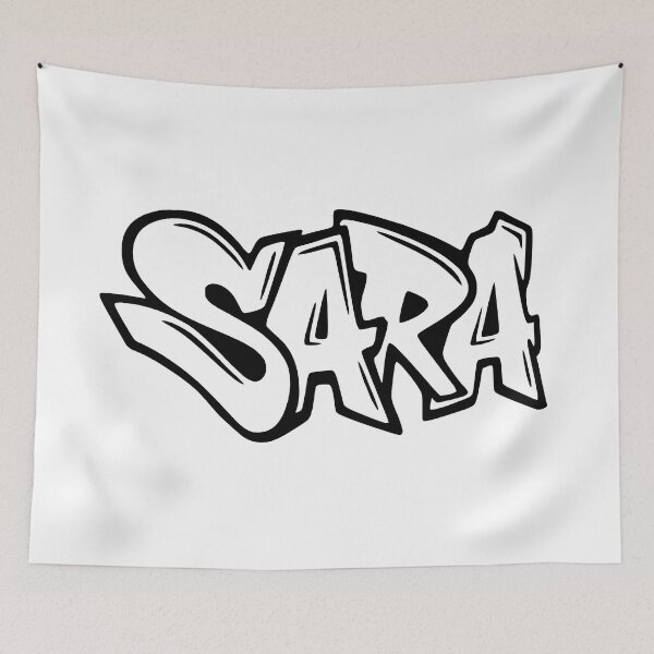 Item preview, Sara - Graffiti Name Design designed and sold by NameThatShirt.