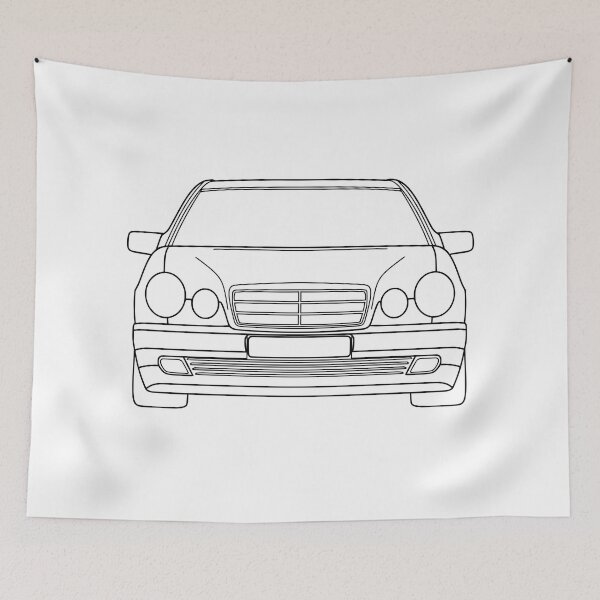 Item preview, Mercedes W210 black lines designed and sold by EdimDesign.