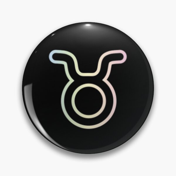 Item preview, Multicoloured taurus symbol designed and sold by Wavytarot.
