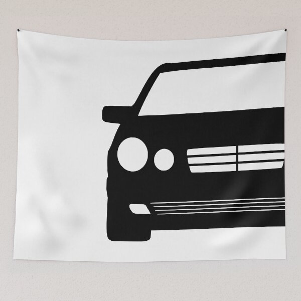 Item preview, Mercedes W210 black silhouette designed and sold by EdimDesign.