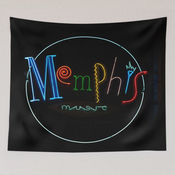 Aperçu de l'œuvre Memphis Tennessee au néon créée et vendue par Sasha Art Gallery.