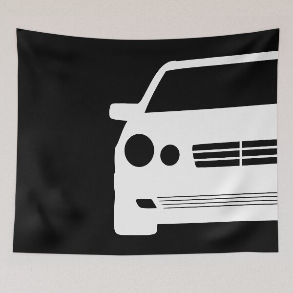 Item preview, Mercedes W210 white silhouette designed and sold by EdimDesign.