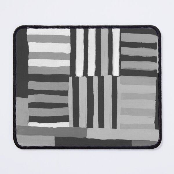 Item preview, Painted Color Block Grid in Black and White designed and sold by House of Haha.