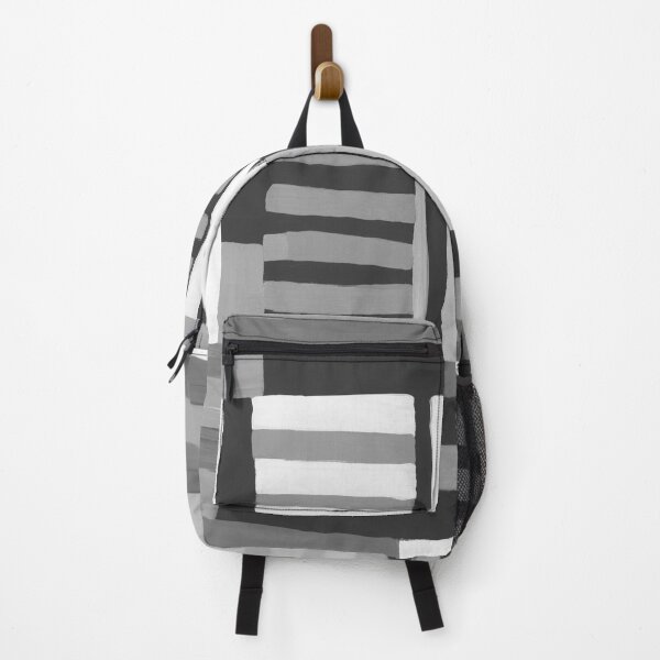 Item preview, Painted Color Block Grid in Black and White designed and sold by House of Haha.