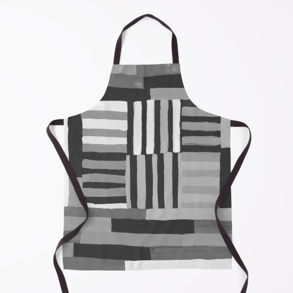 Item preview, Painted Color Block Grid in Black and White designed and sold by House of Haha.