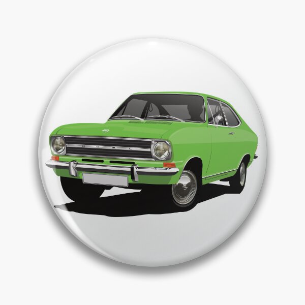 Item preview, Green Kadett B coupe - illustration designed and sold by knappidesign.