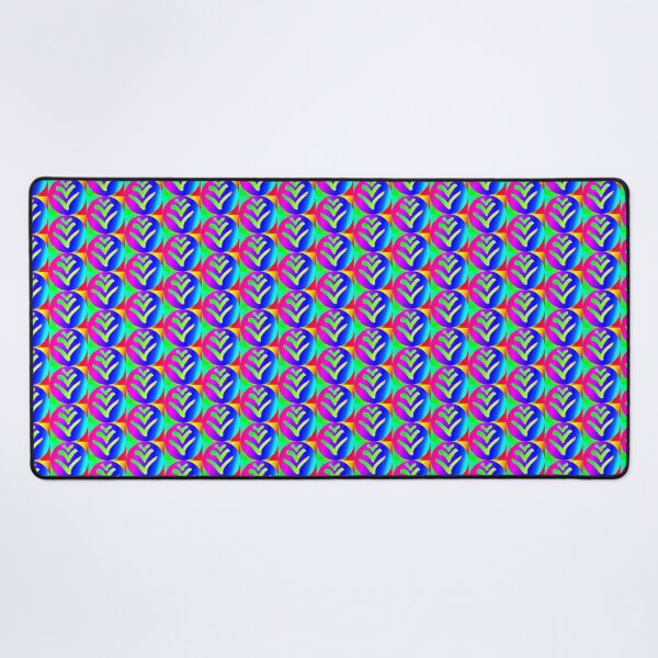 Item preview, blue abstract vivid color pattern designed and sold by lausn.