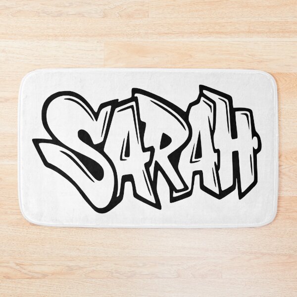 Artikelvorschau, Sarah - Graffiti-Namensdesign entworfen und verkauft von NameThatShirt.