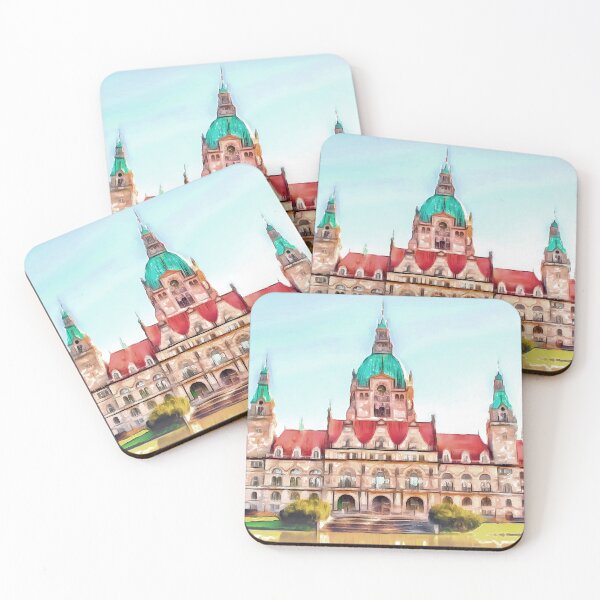 Item preview, New Town Hall in Hanover (Painting) designed and sold by cmphotographs.
