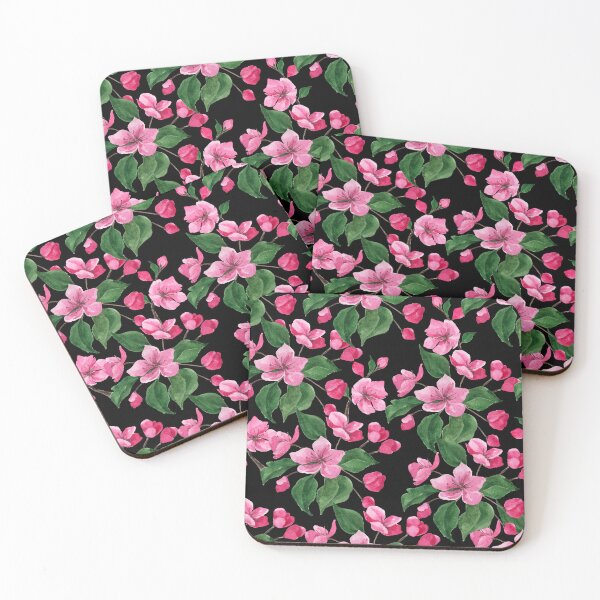 Item preview,  Pink Floral Cherry Blossom Pattern With Lush Leaves designed and sold by DEC02.