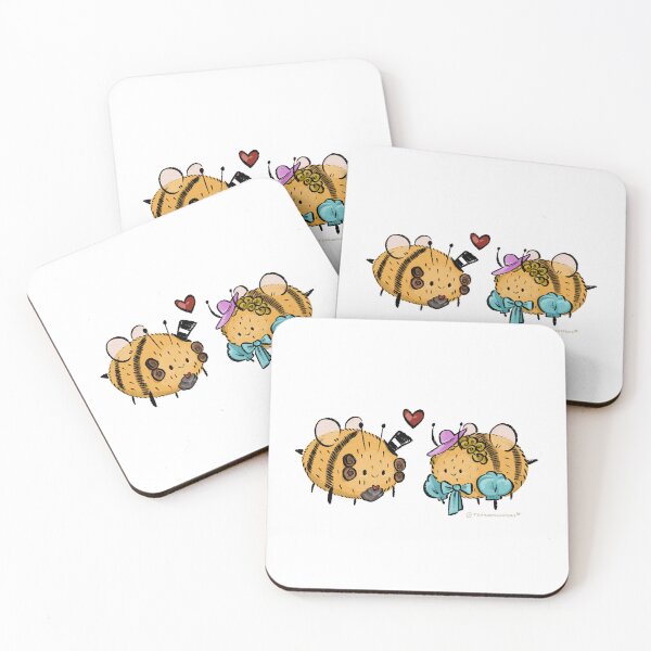 Item preview, Anne Lister & Ann Walker Bumblebees designed and sold by TeaAndMonsters.