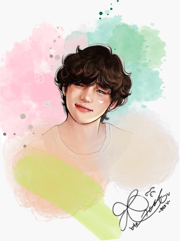 Sketch of BTS V Taehyung by Light255 on DeviantArt