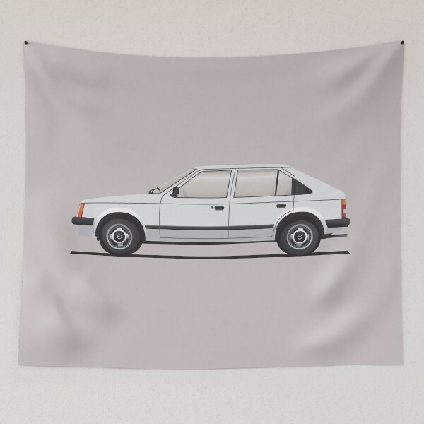 Item preview, Kadett D - Astra Mk1 - white illustration designed and sold by knappidesign.