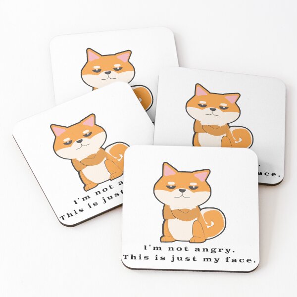 Item preview, Grumpy Shiba Inu Face designed and sold by Batmantis275.