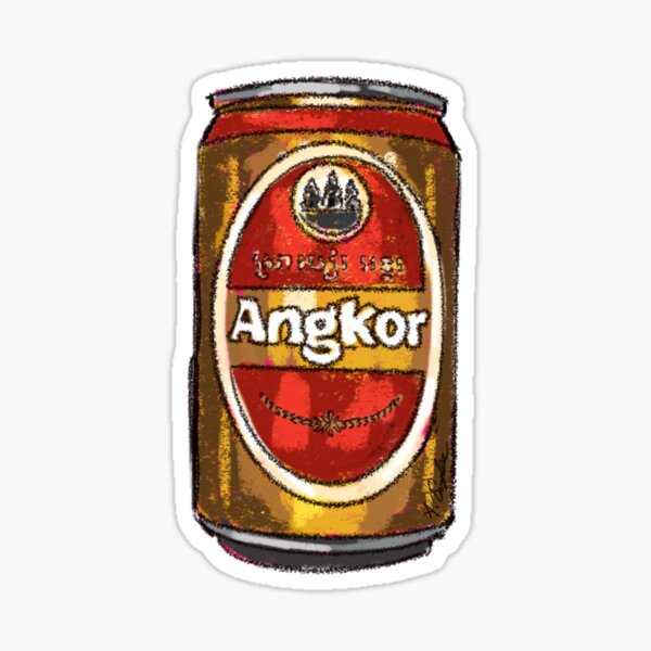 Angkor Beer, Cambodian beer, Cambodia Sticker Sticker