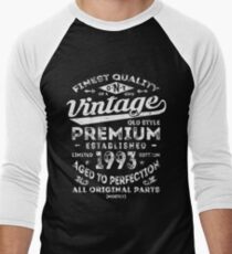 Vintage 1993 Birthday Gift Idea Men's Baseball ¾ T-Shirt