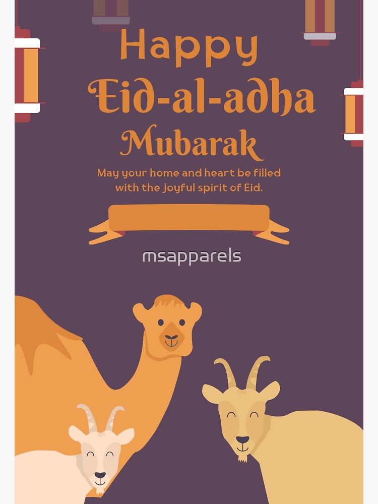 "Bakra Eid, bakra eid, eid mubarak, eid, mubarak, bakra eid mubarak