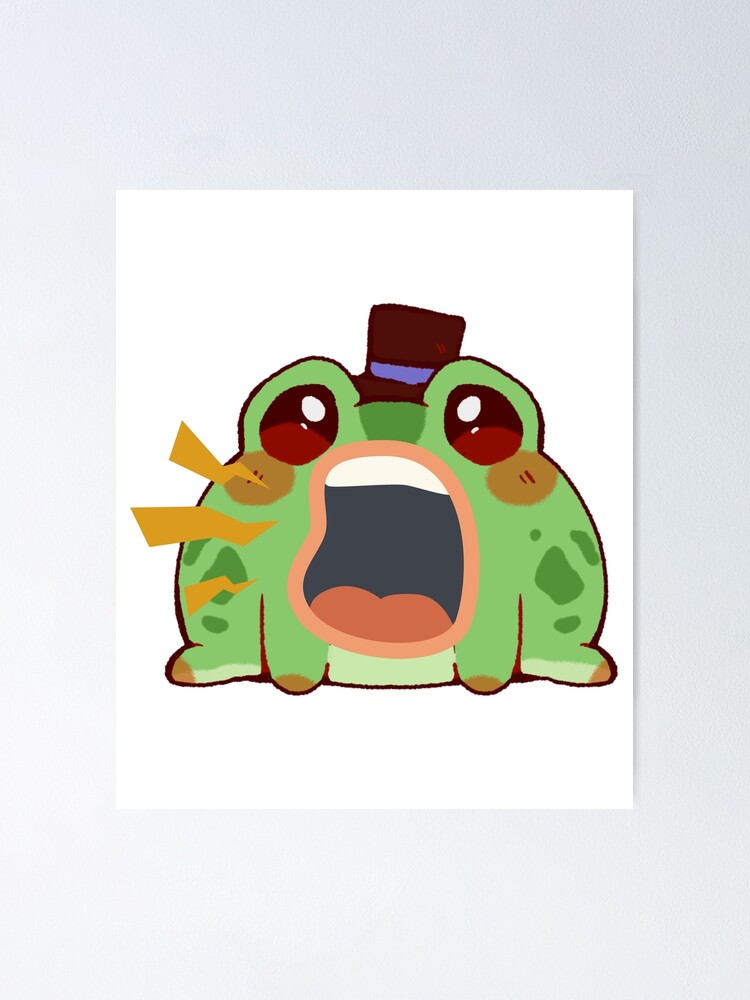 Screaming Froggy Frog Meme Funny Toad Poster For Sale By Yogires Redbubble 4041
