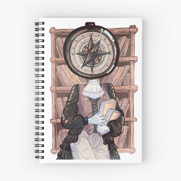 Item preview, Compass Head Gouache Painting Illustration designed and sold by Abigaillynnarts.