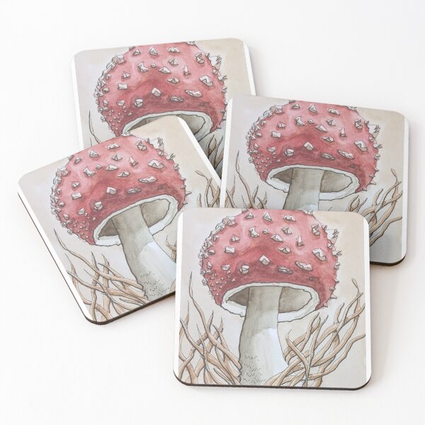 Item preview, Red Capped Mushroom designed and sold by Nicole Hanson.