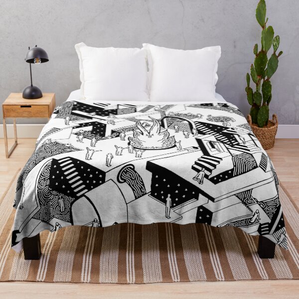 Fire and Water Throw Blanket
