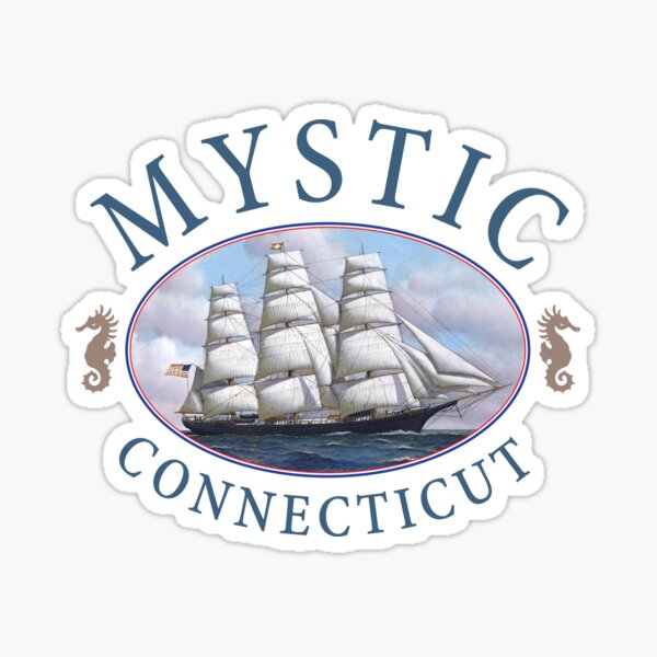Item preview, Mystic Connecticut Classic Tall Ship Design designed and sold by Futurebeachbum.
