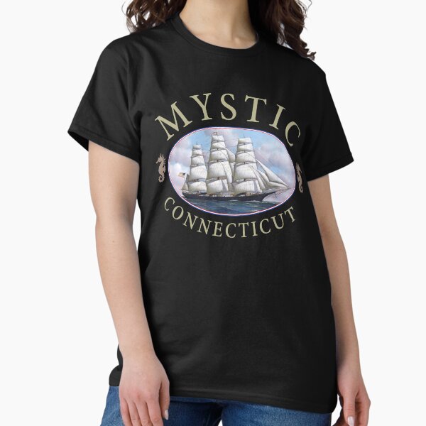 Item preview, Mystic Connecticut Classic Tall Ship Design designed and sold by Futurebeachbum.
