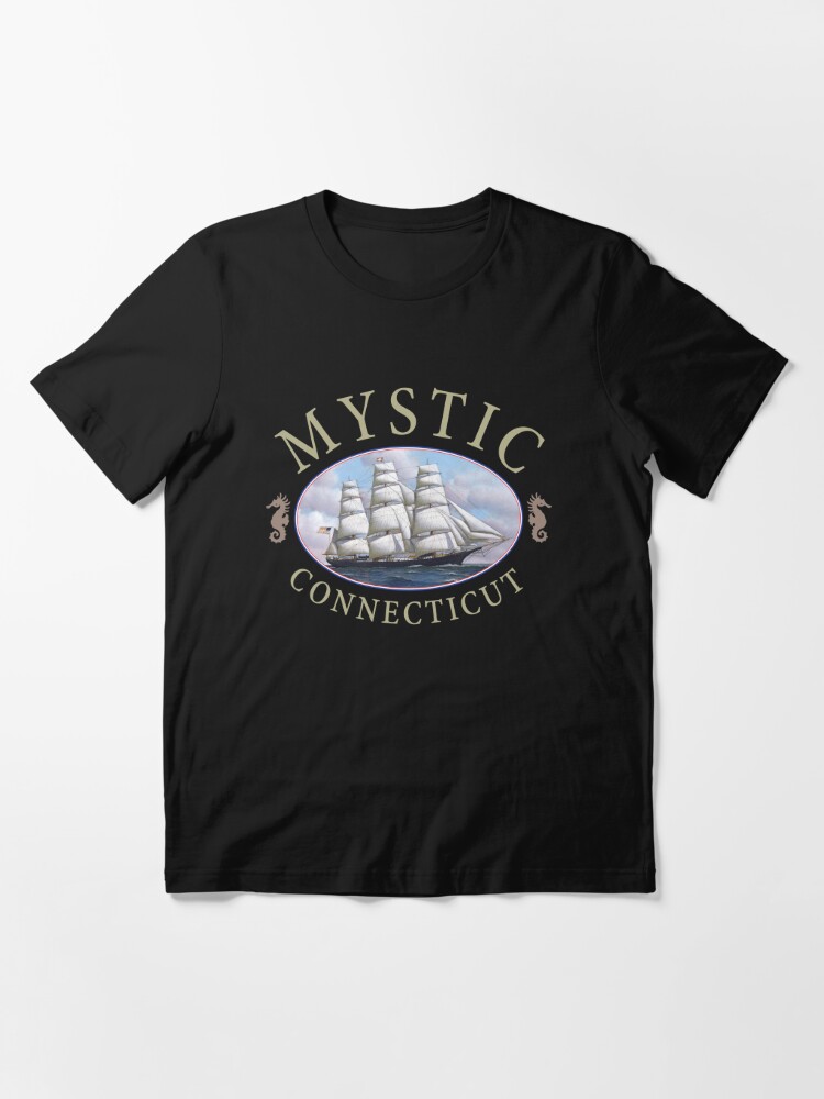 Mystic Connecticut Classic Tall Ship Design Essential T Shirt