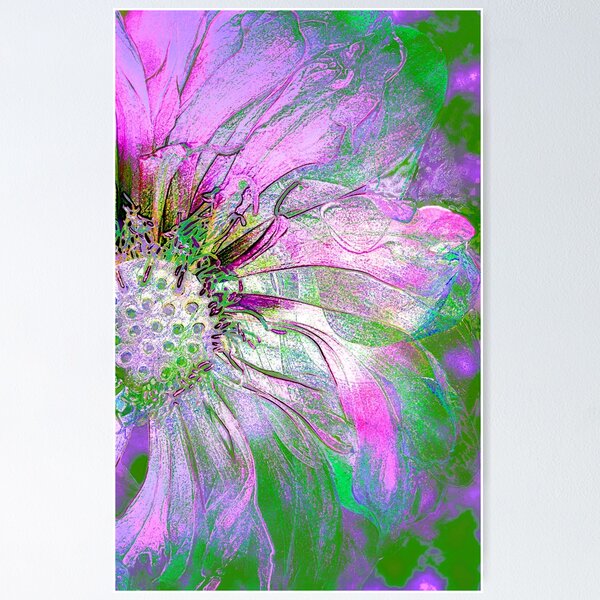 Item preview, Pink Petals with Turquoise designed and sold by Elizabeth  de Vries.
