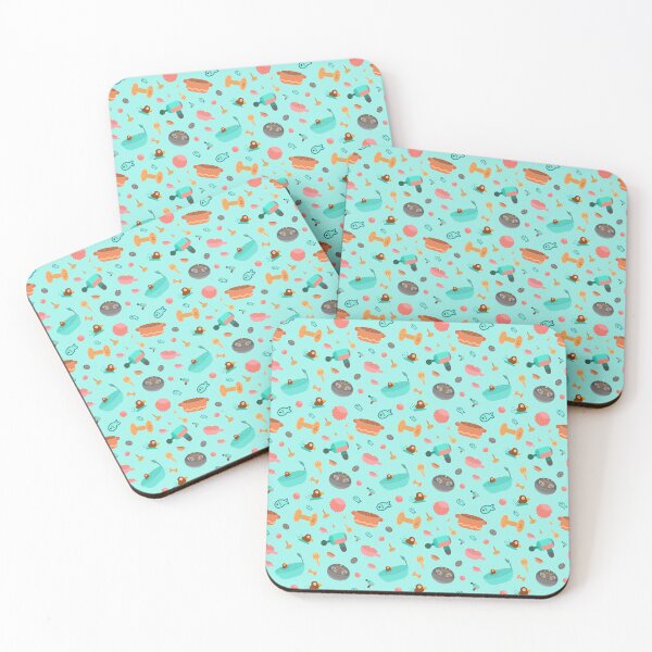 Item preview, Relaxing Little Things Pattern- Turquoise designed and sold by MILdecals.