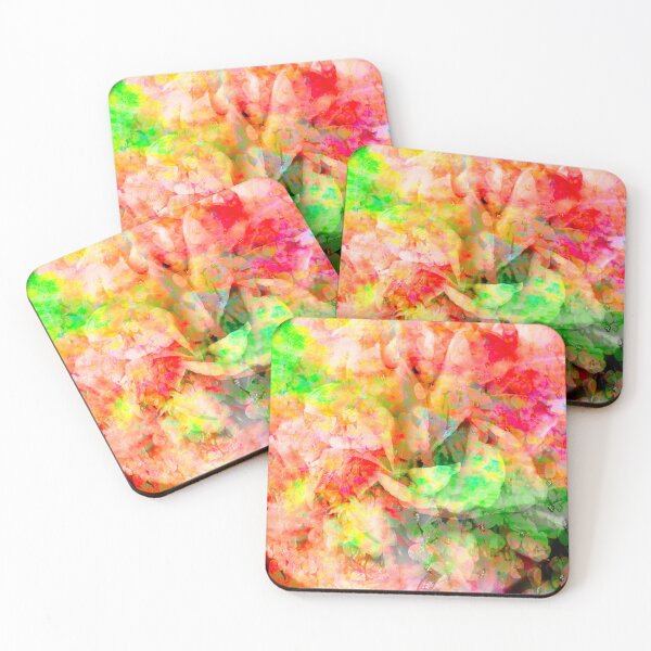 Item preview, Abstract Camellia with Red and Green designed and sold by EdwardMonet.