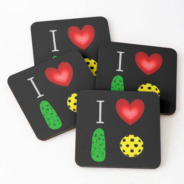 Item preview, Cool I Heart Pickleball Sports Cartoon designed and sold by Nature's Fancy.