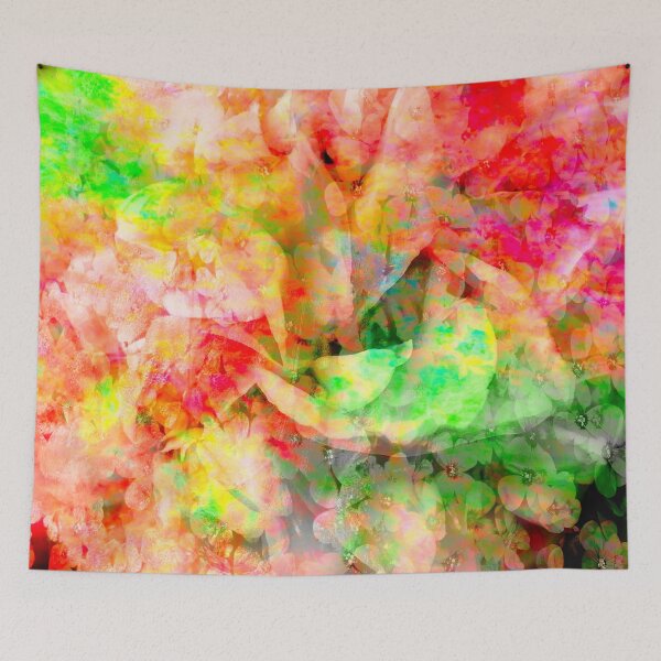 Item preview, Abstract Camellia with Red and Green designed and sold by EdwardMonet.