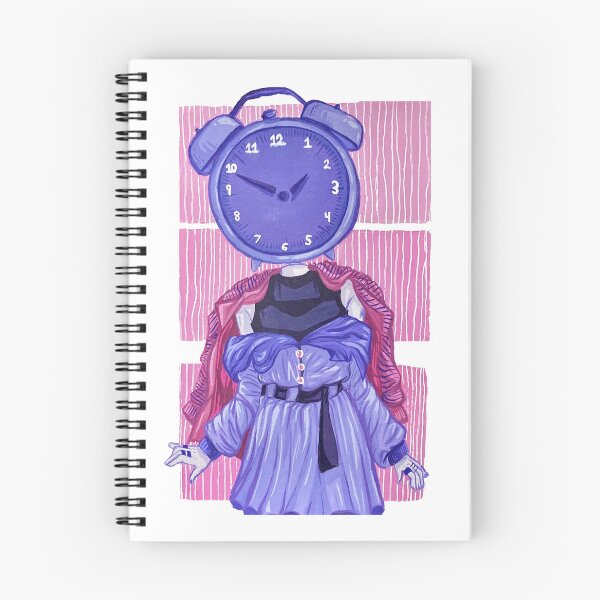 Item preview, Alarm Clock Head Gouache Painting Illustration designed and sold by Abigaillynnarts.