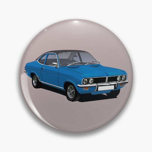 Artikelvorschau, Britischer Klassiker der 70er – Firenza, blau mit schwarzem Oberteil entworfen und verkauft von knappidesign.