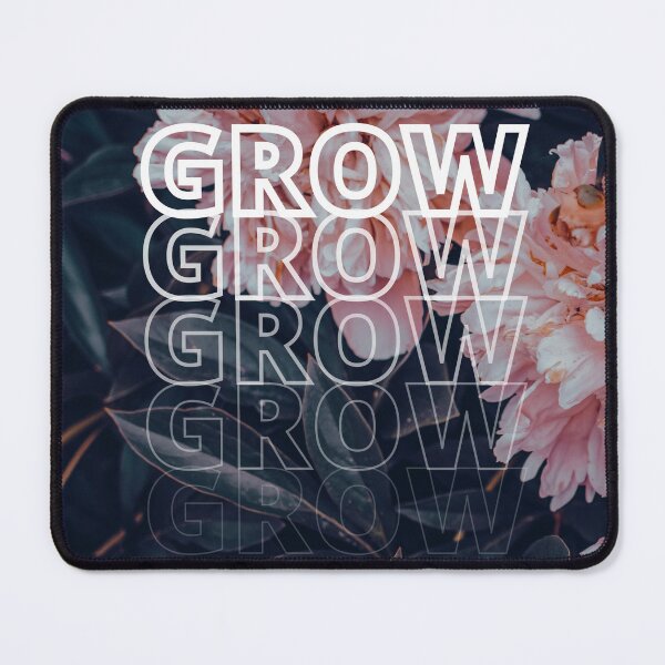 Item preview, GROW (above) - Dreamy Floral Background, Orange Shaded Flowers designed and sold by AliceSLee.