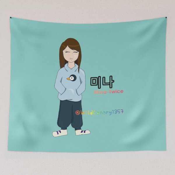 Item preview, Mina - Twice kpop fanart sudadera pingüino designed and sold by Castleinthemoon.