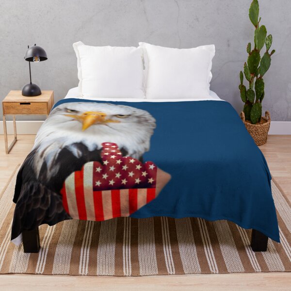 Item preview, Bald Eagle Middle Finger Funny 4th of July designed and sold by Teetans.