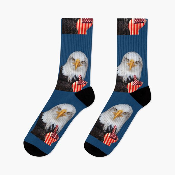 Bald Eagle Middle Finger Funny 4th of July" Socks for Sale by Teetans | Redbubble Bald Eagle Middle Finger Funny 4th of July" Socks for Sale by Teetans | Redbubble