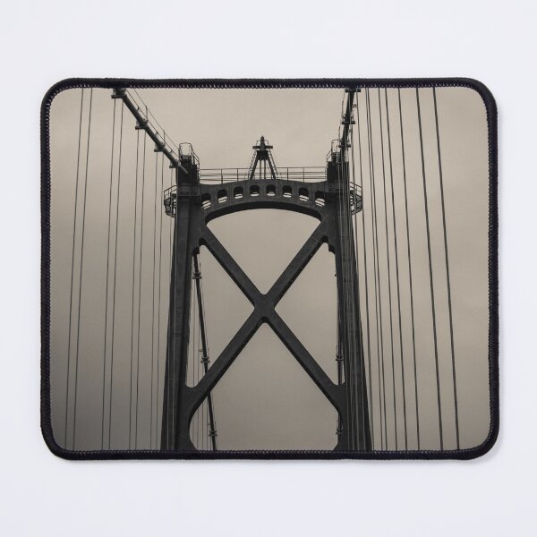 Item preview, Lions Gate Bridge Abstract Black And White designed and sold by etkata4.