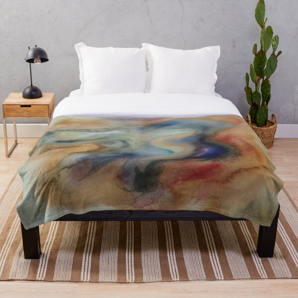 Item preview, Yellowstone Hydrothermal Pool #1 watercolor and ink painting designed and sold by ChillonLeachArt.