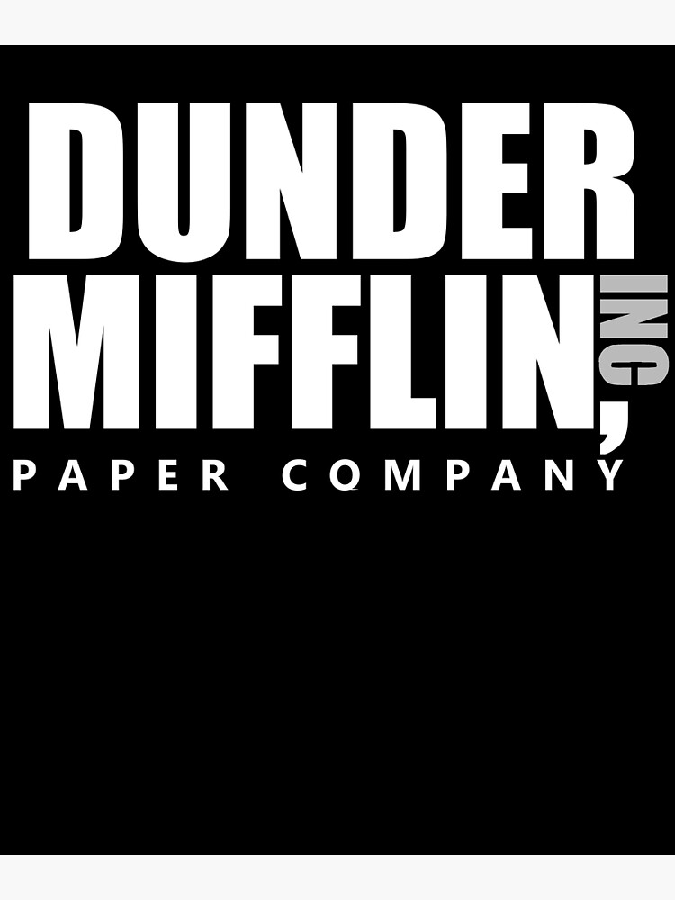 The Office Dunder Mifflin Inc Paper Company Logo Poster