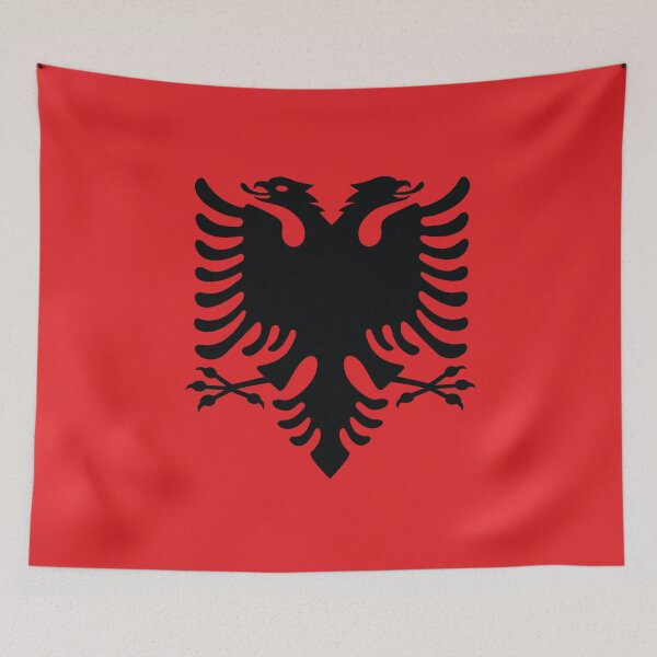 Item preview, Albanian Flag designed and sold by shirtsonshirts.