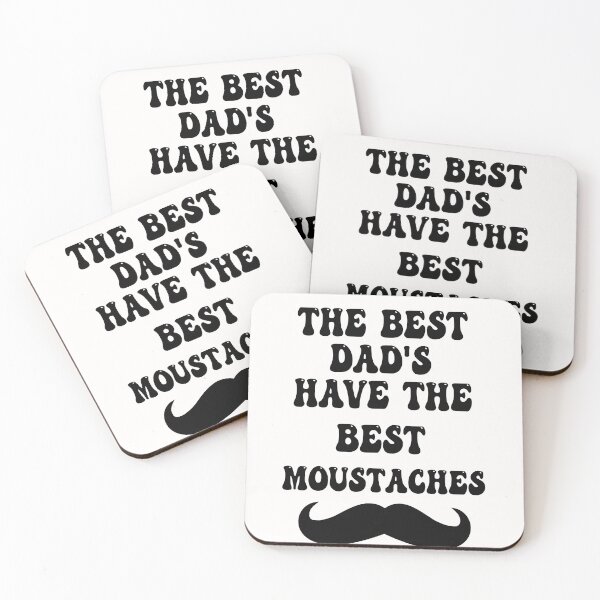 Item preview, The best dad's have the best moustaches Funny Father's Day Gift T-Shirt designed and sold by Dzee-Art.