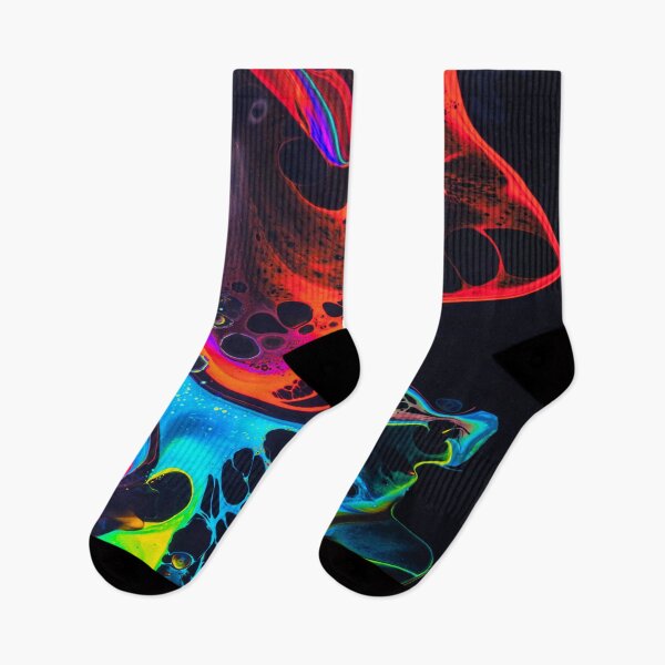Item preview, PATTERN DESIGN STUDY #2 - Colorful Neon Paints on Black designed and sold by DEL-Productions.