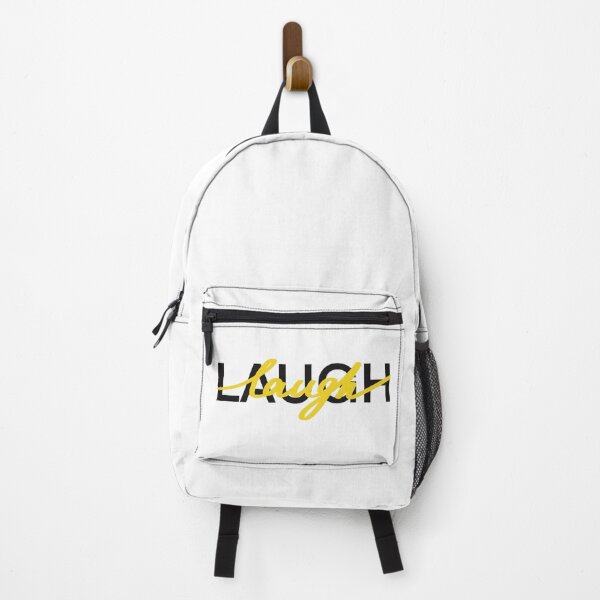 Item preview, Laugh. Yellow motivation quote. Lettering designed and sold by Drevych-shop.